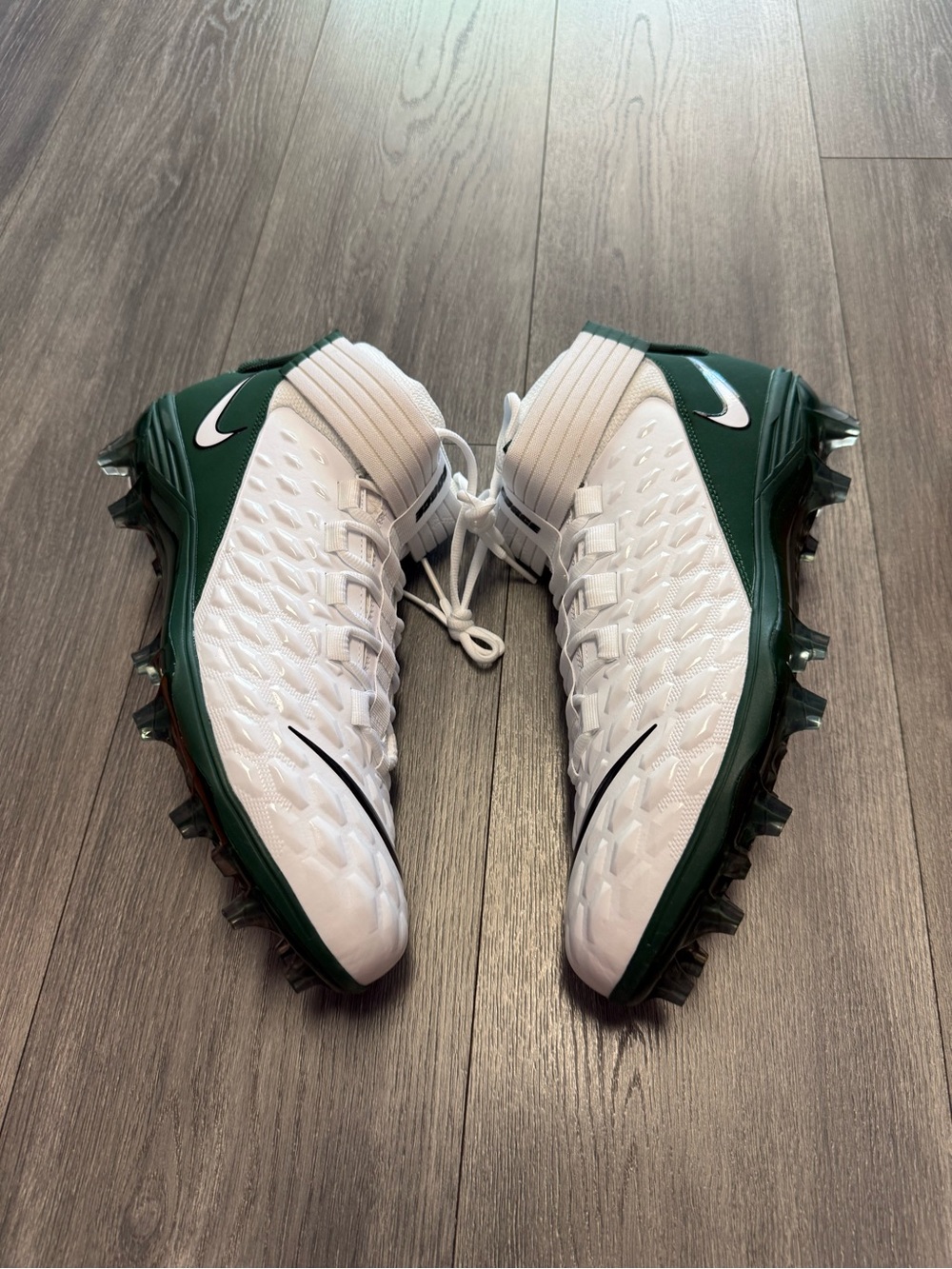 Nike Force Savage Pro 2 Football Cleats White Green BV3969-107 Mens NEW